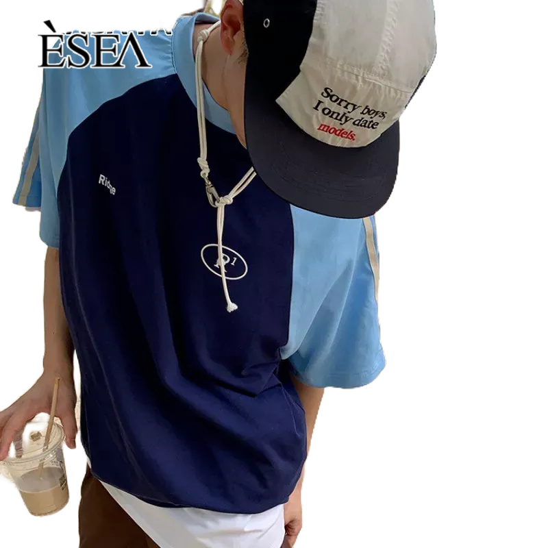 esea-เสื้อยืดผู้ชาย-เทรนด์แฟชั่น-ลำลอง-เสื้อยืดผู้ชาย-คอกลม-ยอดนิยม-แขนสั้น-พิมพ์ใหม่