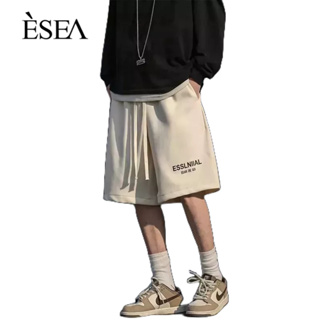 ESEA กางเกงขาสั้นผู้ชาย เทรนด์แฟชั่น ลำลอง กางเกงขาสั้นผู้ชาย วรรณกรรมหลวม กางเกงขาสั้นผู้ชายทุกคู่