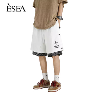 ESEA กางเกงขาสั้นผู้ชาย 2023 เทรนด์ฤดูร้อนใหม่กางเกงขาสั้นสไตล์ยุโรปและอเมริกา