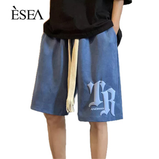 ESEA กางเกงขาสั้นผู้ชายเทรนด์แฟชั่นกางเกงขาสั้นผู้ชายแบบสบาย ๆ ทั้งหมดออกแบบความรู้สึกเฉพาะกีฬากางเกงขาสั้นผู้ชาย