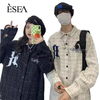 ESEA เสื้อโค้ทผู้ชาย, ฤดูใบไม้ผลิและฤดูใบไม้ร่วงน้ําหอมขนาดเล็ก, แฟชั่นหล่อ, สไตล์ยุโรปและอเมริกา, เสื้อโค้ทแขนยาวคู่อารมณ์ระดับไฮเอนด์