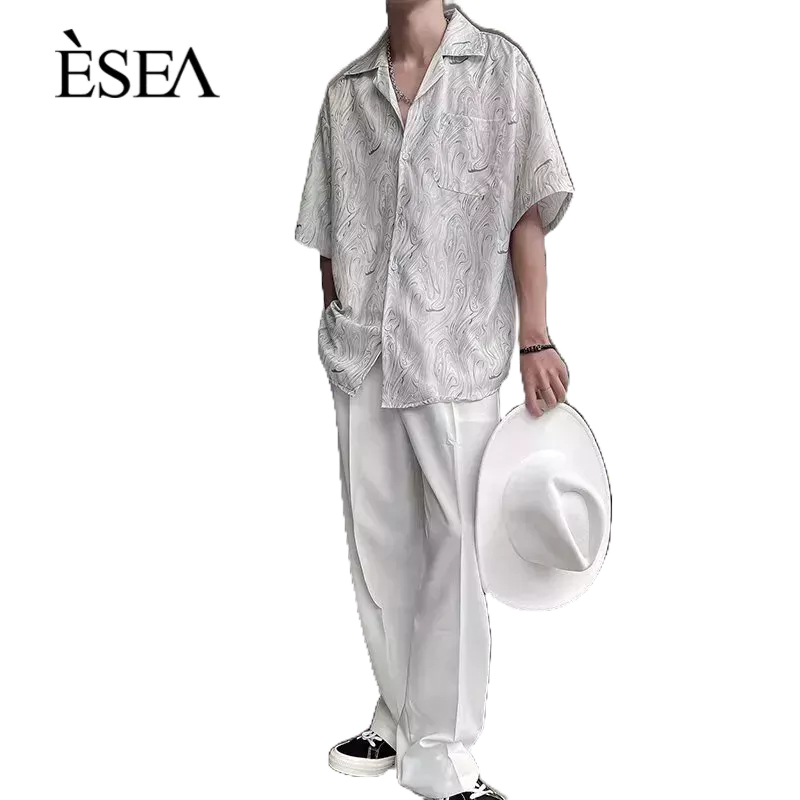 esea-เสื้อเชิ้ตผู้ชายแฟชั่นใหม่อินเทรนด์-tie-dye-วรรณกรรม-ins-สไตล์วินเทจผู้ชายเสื้อลําลอง