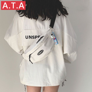 A.t.a กระเป๋าคาดอก กระเป๋าสะพายไหล่ ขนาดเล็ก น้ําหนักเบา สไตล์ญี่ปุ่น เรียบง่าย สําหรับผู้ชาย