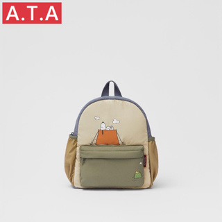 A.t.a Z กระเป๋าเป้สะพายหลัง กระเป๋านักเรียน ผ้าแคนวาส สไตล์ใหม่ สําหรับเด็ก