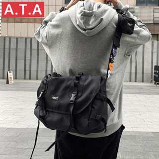 A.t.a กระเป๋าสะพายไหล่ลําลอง ความจุขนาดใหญ่ สไตล์ญี่ปุ่น สําหรับผู้ชาย นักเรียน