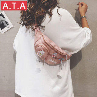 A.t.a กระเป๋าคาดอก กระเป๋าสะพายไหล่ ผ้าไนล่อน ขนาดเล็ก เข้ากับทุกการแต่งกาย แฟชั่นสไตล์เกาหลี สําหรับผู้หญิง 2022
