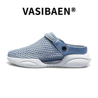 Vasibaen ใหม่ รองเท้าแตะลําลอง ผ้าตาข่าย ระบายอากาศ เหมาะกับการเล่นกีฬา เดินชายหาด แฟชั่นฤดูร้อน สําหรับผู้ชาย 2022