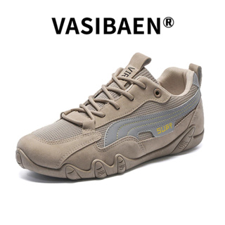 Vasibaen รองเท้าทํางาน ผ้าตาข่าย ระบายอากาศ น้ําหนักเบา ป้องกันการลื่นไถล ทนต่อการสึกหรอ สําหรับผู้ชาย