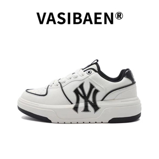 Vasibaen รองเท้ากีฬา พื้นหนา สวมใส่สบาย สีขาว แฟชั่นคลาสสิก สไตล์เกาหลี สําหรับผู้ชาย