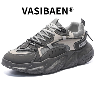 Vasibaen รองเท้ากีฬา รองเท้าวิ่งลําลอง ผ้าตาข่าย ระบายอากาศ เข้ากับทุกการแต่งกาย สําหรับผู้ชาย