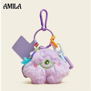 AMILA ลิตเติ้ลมอนสเตอร์ตุ๊กตาคู่รักห้อยกระเป๋าห้อยจี้ห้อยโทรศัพท์มือถือ