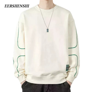 EERSHENSHI เสื้อสเวตเตอร์ผู้ชาย: คอกลมใหม่, การออกแบบหลวม, แขนยาวลําลอง, แบรนด์แฟชั่นเสื้อสเวตเตอร์ผู้ชายที่เรียบง่าย
