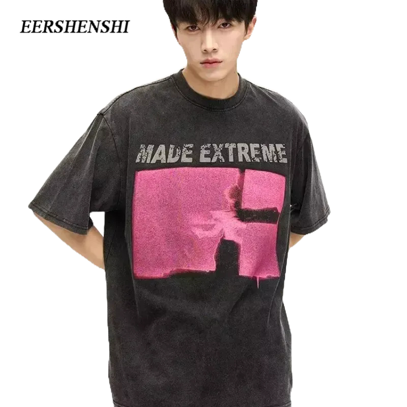 eershenshi-เสื้อยืดผู้ชายฤดูใบไม้ผลิน้ำใหม่สบาย-ๆ-ขี้เกียจทุกวันแฟชั่นอินเทรนด์แบรนด์คอกลมผู้ชายวัยรุ่นยอดนิยมแขนห้าส่วน-ins-แนวโน้มเสื้อยืด