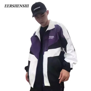 EERSHENSHI เสื้อโค้ทผู้ชาย: ฤดูใบไม้ร่วงคู่สไตล์ฮิปฮอปเวอร์ชั่นเกาหลี INS เสื้อโค้ทผู้ชาย