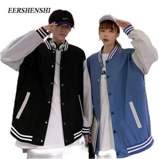 EERSHENSHI เสื้อโค้ทผู้ชายฤดูใบไม้ผลิและฤดูใบไม้ร่วง 2023 เครื่องแบบเบสบอลอินเทรนด์สไตล์ใหม่เสื้อโค้ทบางคู่