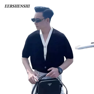 EERSHENSHI เสื้อเชิ้ตผู้ชาย 2023 เสื้อเชิ้ตแฟชั่นผ้าฝ้ายรุ่นเกาหลี