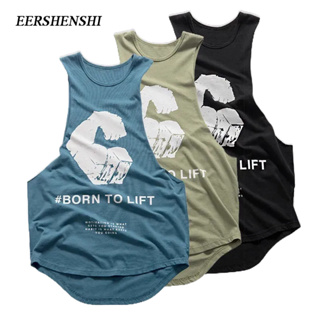 EERSHENSHI เสื้อกล้ามผู้ชาย, วิ่งออกกําลังกาย, ฝึกบาสเก็ตบอล, เสื้อกั๊กกีฬาแขนกุด