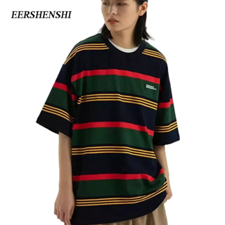 EERSHENSHI เสื้อยืดผู้ชาย ยอดนิยม หล่อ เทรนด์ แขนสั้น ผู้ชาย คอกลม หลวม แฟชั่น ลำลอง เสื้อยืดผู้ชาย