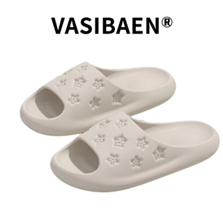Vasibaen รองเท้าแตะ พื้นหนา แฟชั่นใหม่ สําหรับผู้หญิง คู่รัก ใส่ในบ้าน
