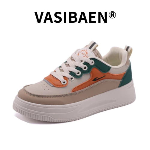 vasibaen-ใหม่-ins-เวอร์ชั่นเกาหลีของรองเท้าสีขาวขนาดเล็กหญิงเพิ่มความสูงนักเรียนรองเท้าวิ่งรองเท้าลำลองระบายอากาศ