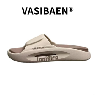 VASIBAEN ใหม่ผู้ชายแฟชั่นรองเท้าแตะลำลองลื่นสบายแพลตฟอร์มรองเท้า