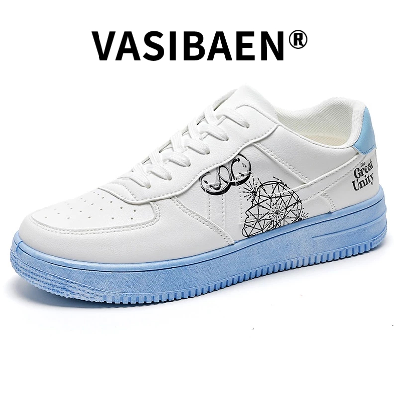 vasibaen-2023-ใหม่รองเท้าส้นเตี้ยขนาดเล็กสีขาวระบายอากาศกันลื่นสวมใส่สบายนักเรียนกีฬารองเท้าผ้าใบผู้ชาย