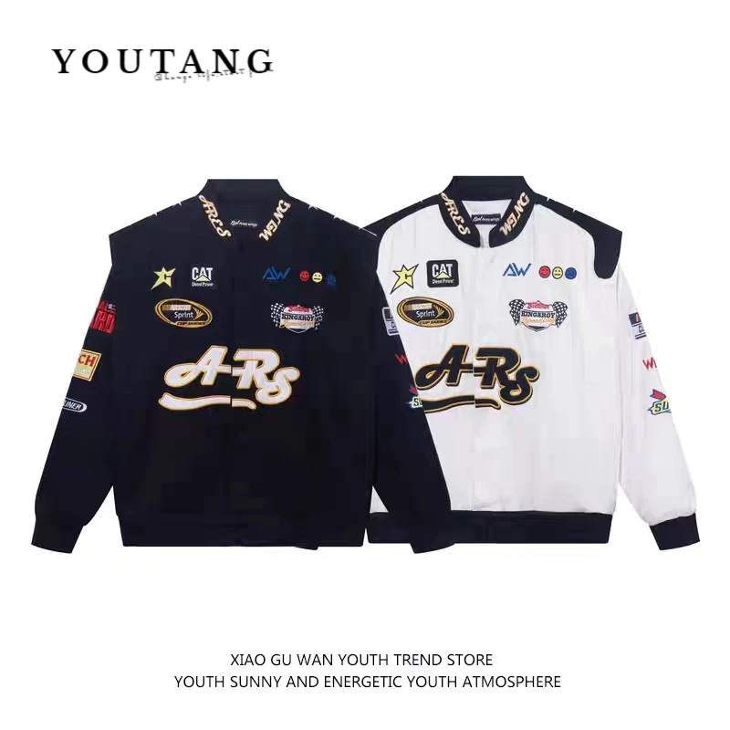 youtang-เสื้อแจ็กเก็ตเบสบอล-ปักลาย-สไตล์อเมริกัน-สตรีท-เหมาะกับฤดูใบไม้ร่วง-สําหรับผู้ชาย