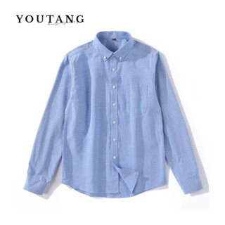 YOUTANG เสื้อเชิ้ตญี่ปุ่นพิมพ์ลายขี้เกียจแฟชั่นใหม่แขนยาวอินเทรนด์วัยรุ่นนิยมชายวรรณกรรมมาตรฐานแนวโน้ม