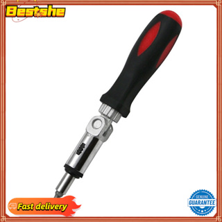 【Bsst】Ratchet Screwdriver Hex Left Right TPR Handle 1/4 Inch 180 Degree Durable#tool promotion