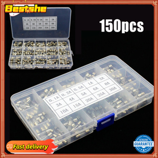 ชุดฟิวส์หลอดแก้ว พร้อมกล่องพลาสติก แบบพกพา 0.1A-30A