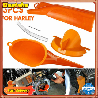 ชุดกรวยเติมน้ํามัน และไส้กรองน้ํามัน แบบหยด สีส้ม สําหรับ Harley Touring Dyna Fits For 99-00 Evolution 1340 99-17