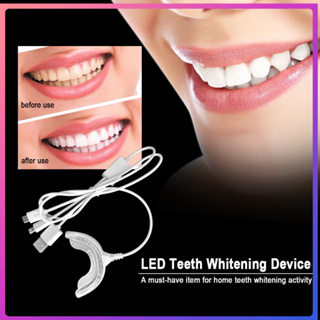 LED Teeth Whitening Device เจลฟอกสีฟันฟันขาวทันตกรรมแบบพกพา