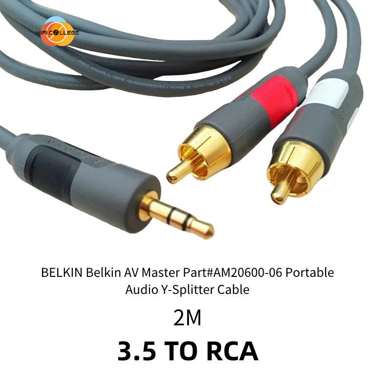 belkin-belkin-3-5-สายสัญญาณเสียง-rca-หัวบัวคู่-สําหรับคอมพิวเตอร์-มือถือ