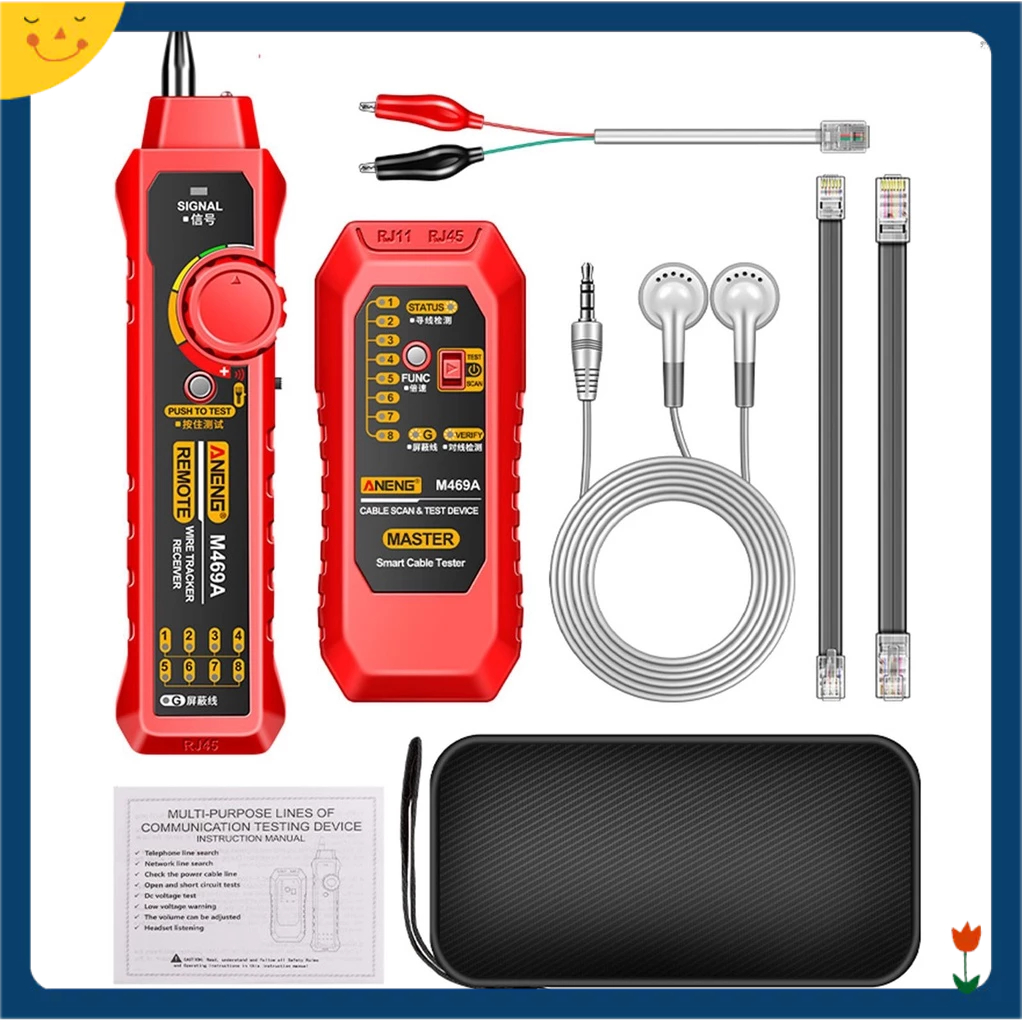 [Musl] Aneng M469A เครื่องค้นหาสายเคเบิลเครือข่าย อเนกประสงค์ ป้องกัน ...