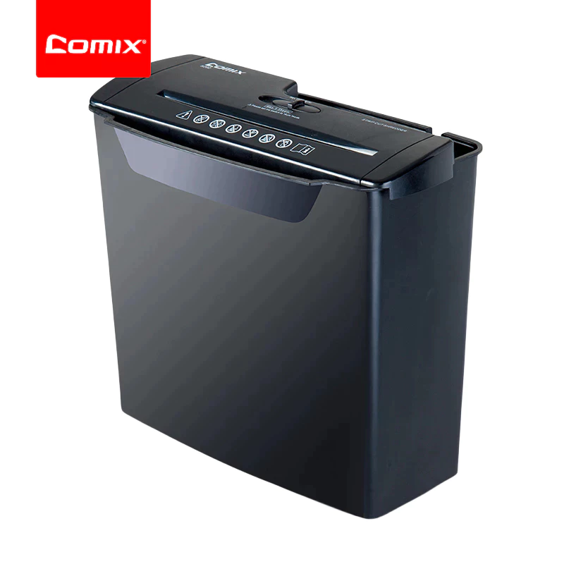 Comix S202 เครื่องทำลายเอกสาร ความจุ 9 ลิตร เครื่องทำลายเอกสารความเร็วสูง ทำลายเอกสาร ตัดกระดาษ A4 บรรจุสูงสุด 5 แผ่น จัดส่งในพื้นที่
