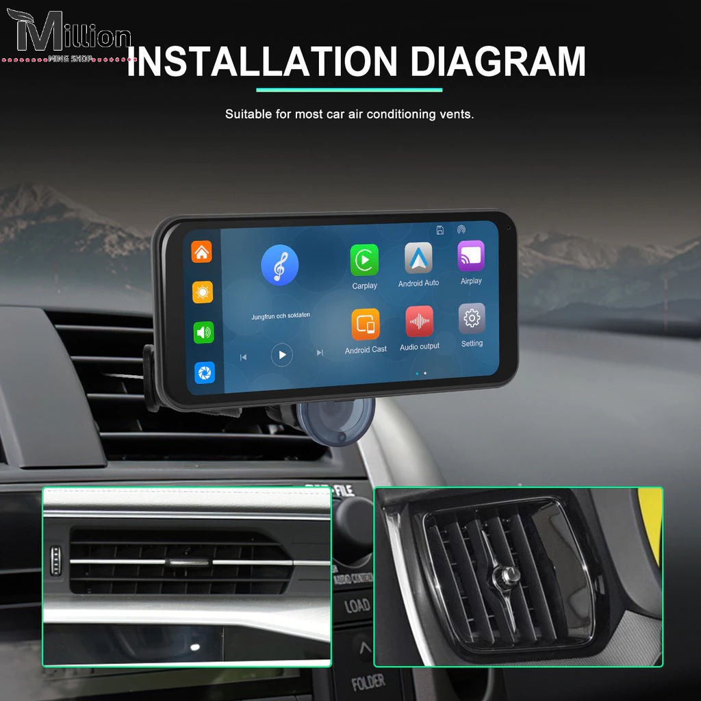 6.25 นิ้ว PND CarPlay/Android Auto/Apple AirPlay/หน้าจอการฉายภาพ ...