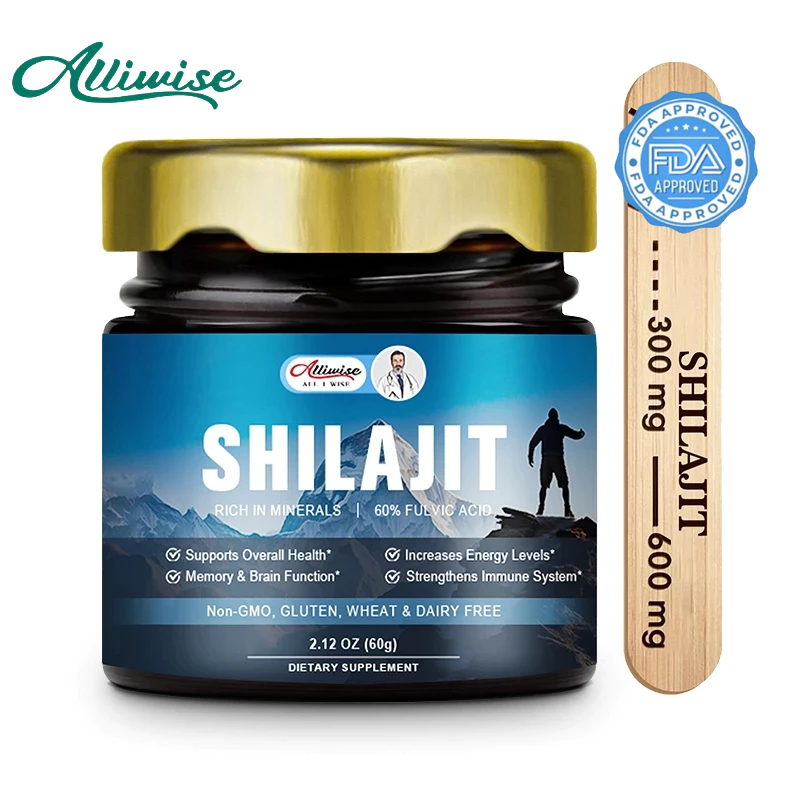 Shilajit Pure Himalayan Organic Shilajit เรซิ่นบูสท์ความแข็งแกร่งและ ...
