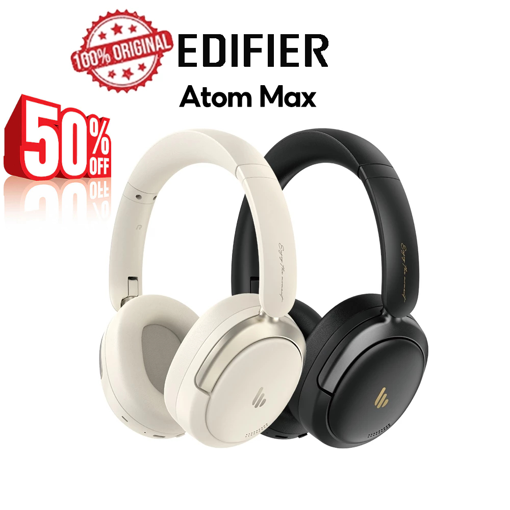 Edifier Atom Max หูฟังครอบหูไร้สายพร้อม ANC เสียงความละเอียดสูง 60ms ...