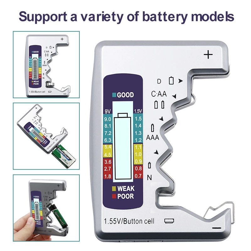 เครื่องทดสอบความจุแบตเตอรี่ดิจิทัล-หน้าจอ-lcd-สําหรับแบตเตอรี่-c-d-n-aa-aaa-9v-1-55v