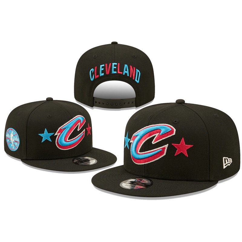 nba-cleveland-cavaliers-หมวกปีกปีกแบนแบบปรับได้หมวกกีฬากลางแจ้ง