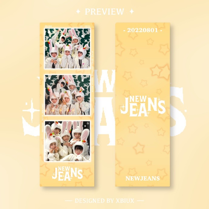 new-jeans-ที่คั่นหนังสือ-เคลือบฟิล์ม-การ์ดข้าว-jin-wenchi-hanni-danielle-jiang-xielin-li-huiren