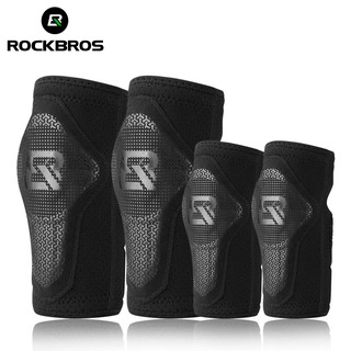 Rockbros EVA สนับเข่า ป้องกันข้อศอก ระบายอากาศ เพื่อความปลอดภัย สําหรับเด็ก เล่นกีฬา ขี่จักรยาน เล่นสกี