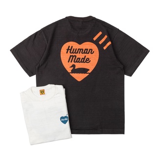 เสื้อยืดโอเวอร์ไซส์เสื้อยืดแขนสั้น ผ้าฝ้าย พิมพ์ลายโลโก้ HUMAN MADE Love Duck สําหรับผู้ชาย และผู้หญิงS-3XL