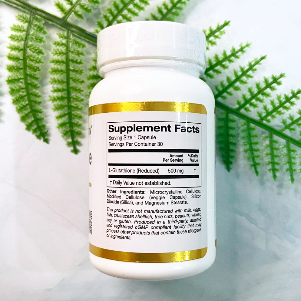 l glutathione california gold California Gold Nutrition - L-Glutathione (Reduced) 500 mg 30 Veggie  Capsules แอล-กลูตาไธโอน