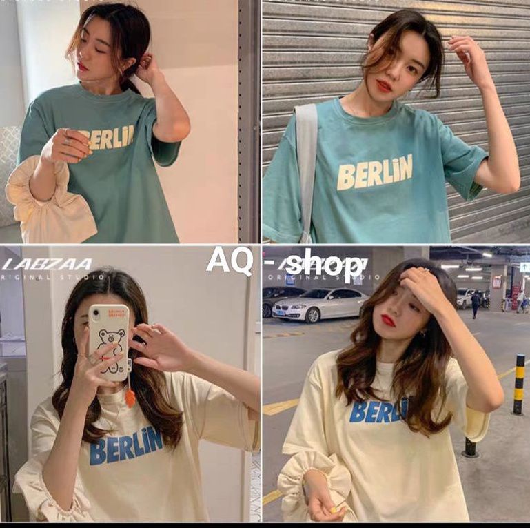 ส่งเร็ว-เสื้อยืด-berlin-over-size-สไตล์เกาหลีน่ารัก-เนื้อผ้าดี-เสื้อยืดงานดีใส่สบาย-สีสวย-มี4ไซส์