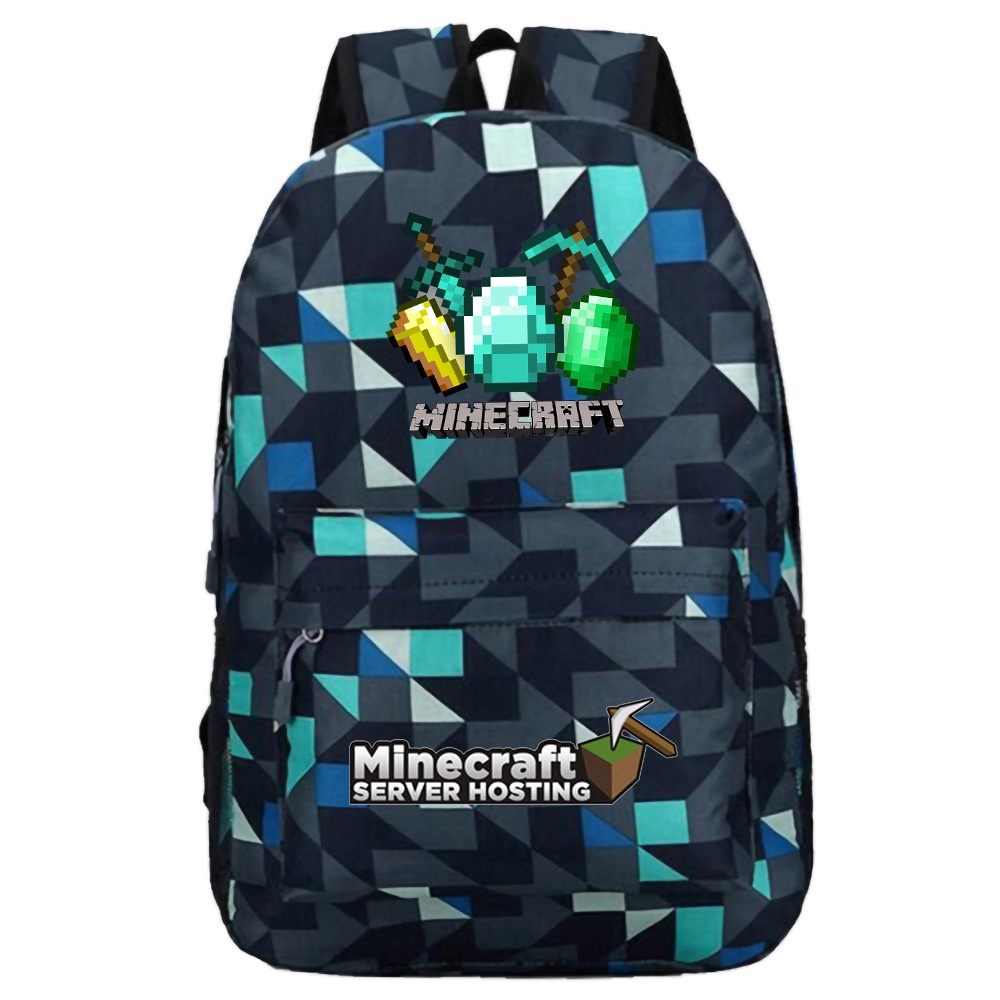 35-ออกแบบ-minecraft-กระเป๋าเป้สะพายหลังกระเป๋านักเรียนเด็กเด็กชายหญิงนักเรียน