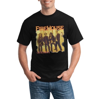 เสื้อยืดผ้าฝ้ายพิมพ์ลายคลาสสิก เสื้อยืดคอกลม พิมพ์ลาย Firehouse Band Category สําหรับผู้ชาย