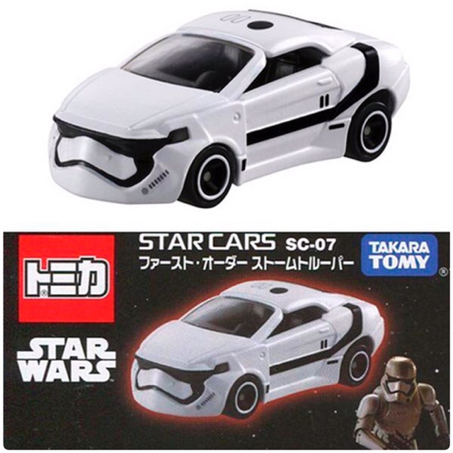 แท้-100-จากญี่ปุ่น-โมเดล-ดิสนีย์-สตาร์วอร์ส-disney-takara-tomy-tomica-star-wars-sc-07-star-cars-stormtrooper