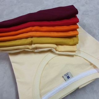 เสื้อยืดโทนสีส้ม สีแดง ❤️ คอตตอน 💯  ❤️เนื้อนุ่ม สีไม่ตก ไม่ร้อน (มีบริการเก็บเงินปลายทาง)