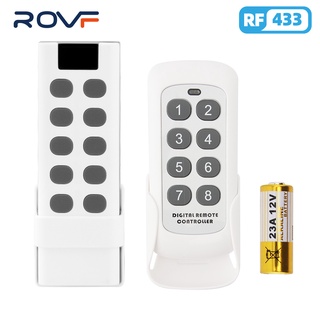 ภาพขนาดย่อของภาพหน้าปกสินค้าROVF รีโมทคอนโทรลไร้สาย 433 Mhz 10/4 ปุ่ม Ev 1527 Code Key Rfสำหรับควบคุมภายในบ้าน จากร้าน rovf.th บน Shopee